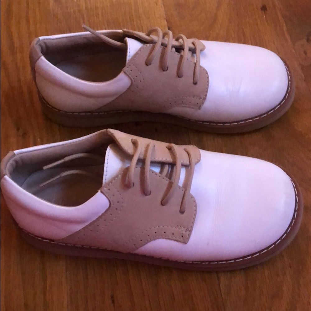 !!SOLD!! EUC Saddle Oxford ELEPHANTINO Shoes Sz 12 Tan